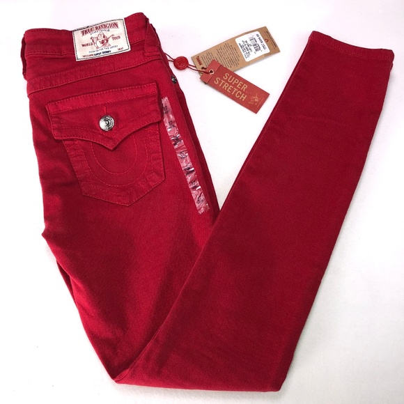 True Religion Denim - True Religion Red Skinny Jeans